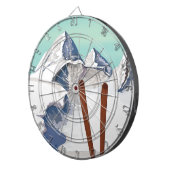 Skiingbergen Dartbord (Voorkant Rechts)