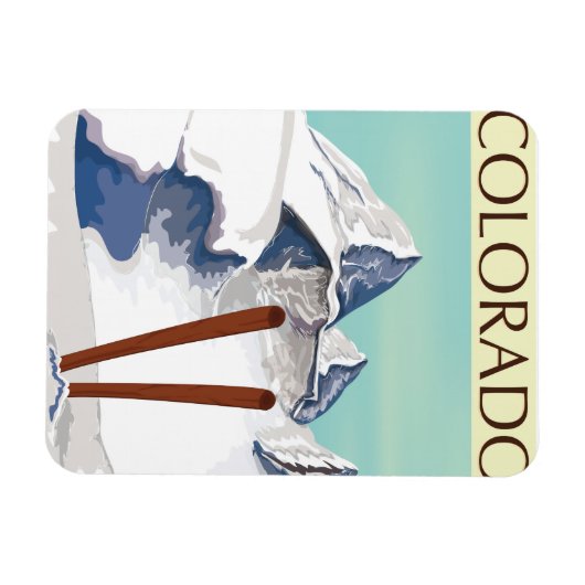 Skiingbergen Magneet (Horizontaal)