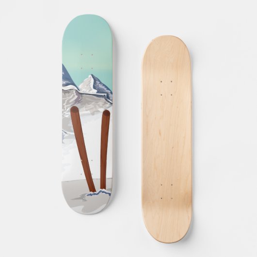 Skiingbergen Persoonlijk Skateboard (Voorkant)