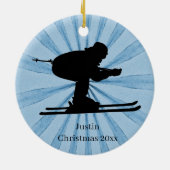 Skiingnaam Keramisch Ornament (Achterkant)