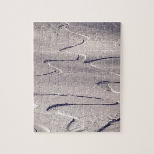 Skiingsporen Legpuzzel (Verticaal)