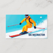 Skiinstructeur QR Visitekaartje (Voorkant)