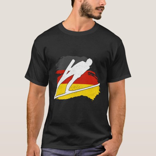 Skijumping Duitsland Skivliegen Skivakantie Skivak T-shirt (Voorkant)