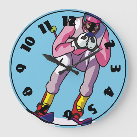 skiklok downhill grote klok (Voorkant)