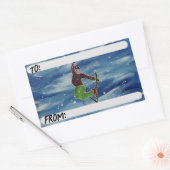 Skikunst cadeau label (Envelop)