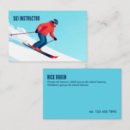 skileres-instructeur visitekaartje
