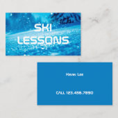Skilessen Visitekaartje (Voorkant / Achterkant)