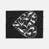 skiliefhebber fleece deken (Voorkant (Horizontaal))