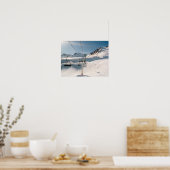 skilift in het sneeuwlandschap poster (Keuken)