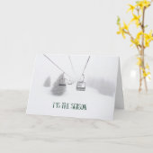 Skilift in het Storm van Snow Kaart (Gele Bloem)