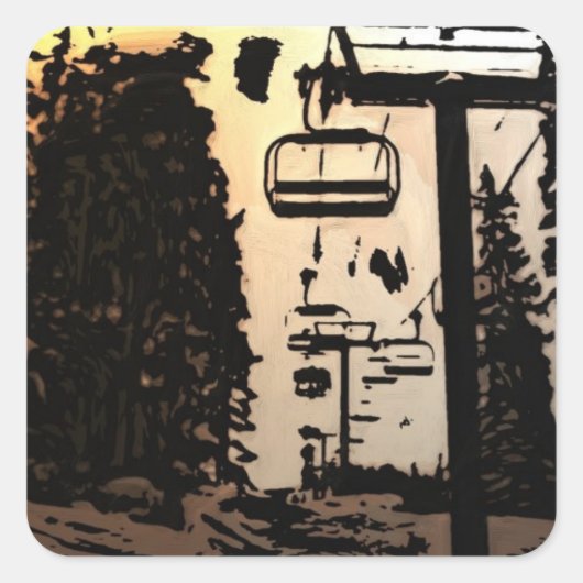 Skiliftzonneschermen voor stickers (Voorkant)