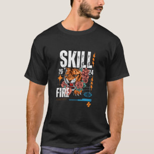 Skill Fire Tiger Graphic T-shirt   Bold Urban Stor