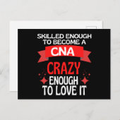 Skill genoeg om een CNA-verpleegster te worden Briefkaart (Voorkant / Achterkant)