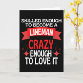 Skill genoeg om een Lineman te worden Kaart (Gele Bloem)