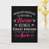 Skill genoeg om een verpleegster te worden kaart (Gele Bloem)