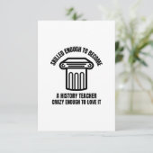 Skill-geschiedenisleraar Bedankkaart (Staand voorkant)