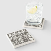 Skill Icons Stenen Onderzetter (Zijkant)