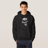Skill Skull Hoodie door NutherWurld Design (Voorkant volledig)