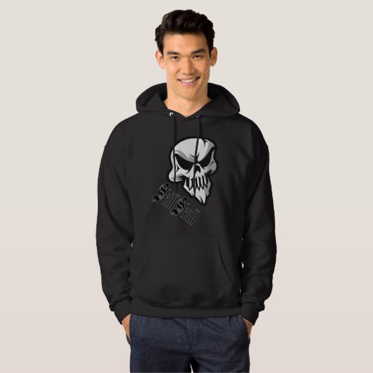 Skill Skull Hoodie door NutherWurld Design (Voorkant volledig)