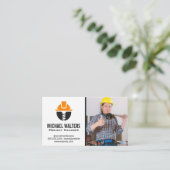 Skill Worker | Bouwnijverheid Logo Visitekaartje (Staand voorkant)