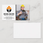 Skill Worker | Bouwnijverheid Logo Visitekaartje (Voorkant / Achterkant)