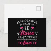 Skilled enough to become an ER nurse Briefkaart (Voorkant / Achterkant)