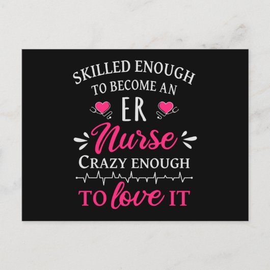 Skilled enough to become an ER nurse Briefkaart (Voorkant)