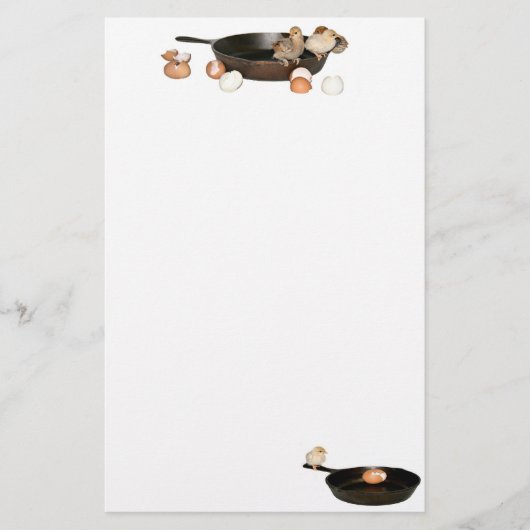 Skillet en kuikens briefpapier (Voorkant)