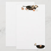 Skillet en kuikens briefpapier (Voorkant / Achterkant)