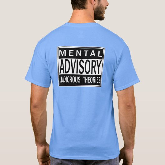 SKILLHAUSE - MENTAAL ADVISORY - LUDICROUS THEORIES T-SHIRT (Achterkant)