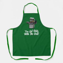 "Skills" All-Over Print Schort, Medium Schort