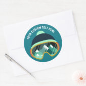 Skimasker aangepaste tekst stickers (Envelop)