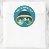 Skimasker aangepaste tekst stickers (Tas)