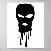 Skimasker Balaclava Bandit Mask Robber Mask Hip Ho Poster (Voorkant)