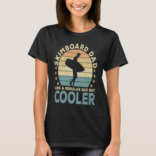 Skimboard Dad Skimboarder  Skimboarding T-shirt (Voorkant)