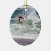 Skimboarding door Shirley Taylor Keramisch Ornament (Rechts)
