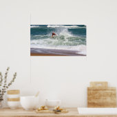 Skimboarding door Shirley Taylor Poster (Keuken)