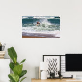 Skimboarding door Shirley Taylor Poster (Thuiskantoor)