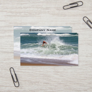 Skimboarding door Shirley Taylor Visitekaartje