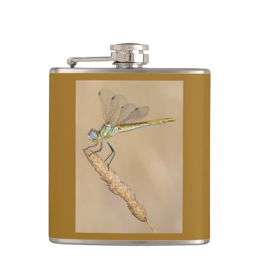 Skimmer Libel Insect Vrouwelijk (CC BY 4.0) Fles Heupfles (Voorkant)