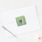 Skimmer Vierkante Sticker (Envelop)