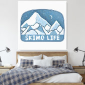 Skimo Life Canvas Afdruk (Insitu (Slaapkamer))