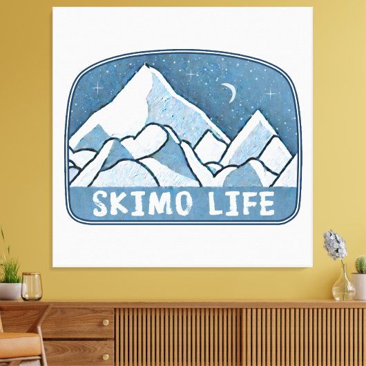 Skimo Life Canvas Afdruk (Insitu (Woonkamer))