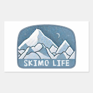 Skimo Life Rechthoekige Sticker