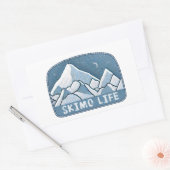 Skimo Life Rechthoekige Sticker (Envelop)
