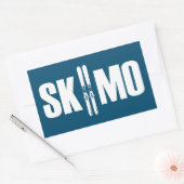 Skimo Rechthoekige Sticker (Envelop)
