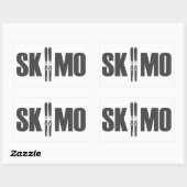 SkiMo Rechthoekige Sticker (Vel)
