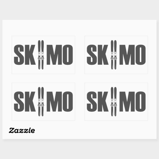 SkiMo Rechthoekige Sticker (Vel)