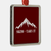 Skimo, verdien het metalen ornament (Rechts)