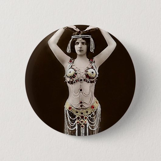 Skimpy Egyptian Costume Ronde Button 5,7 Cm (Voorkant)